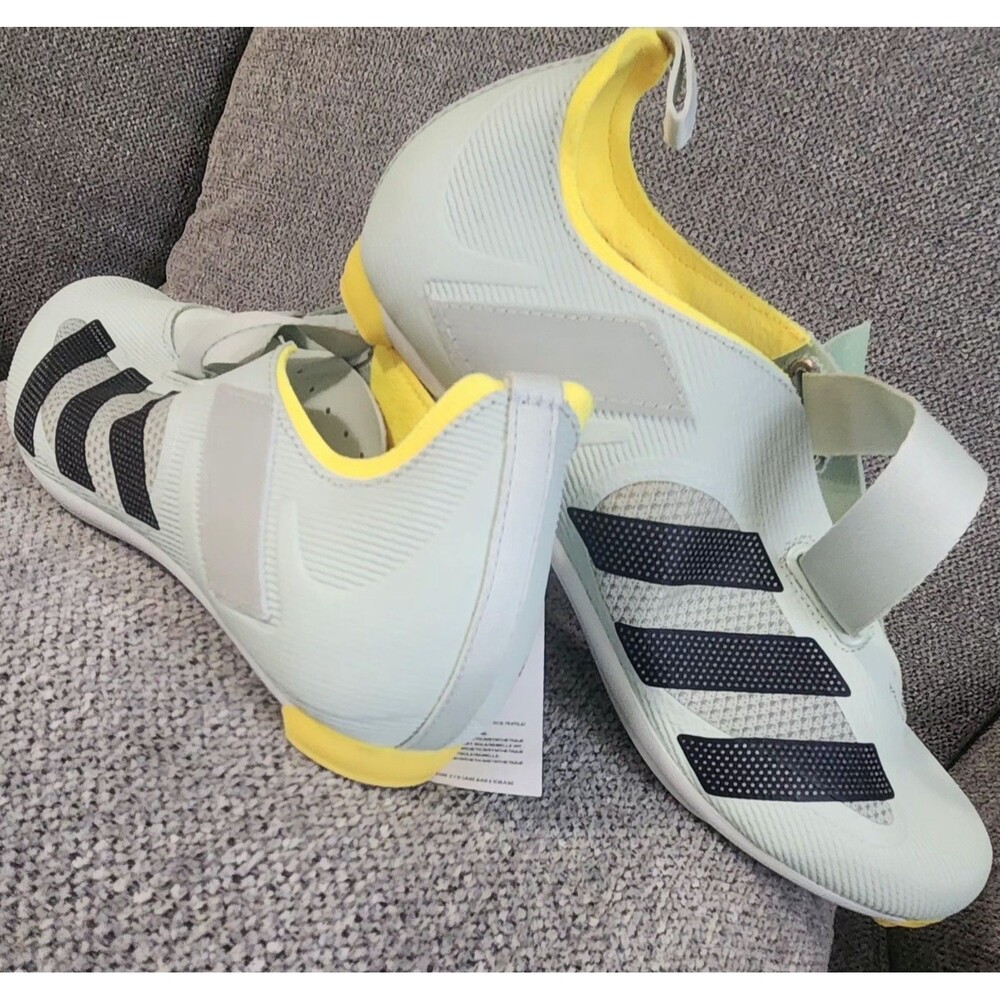 NEW Adidas The Indoor Cycling Shoe M-8.5 / W-10 Green & Yellow Interior  GX1668